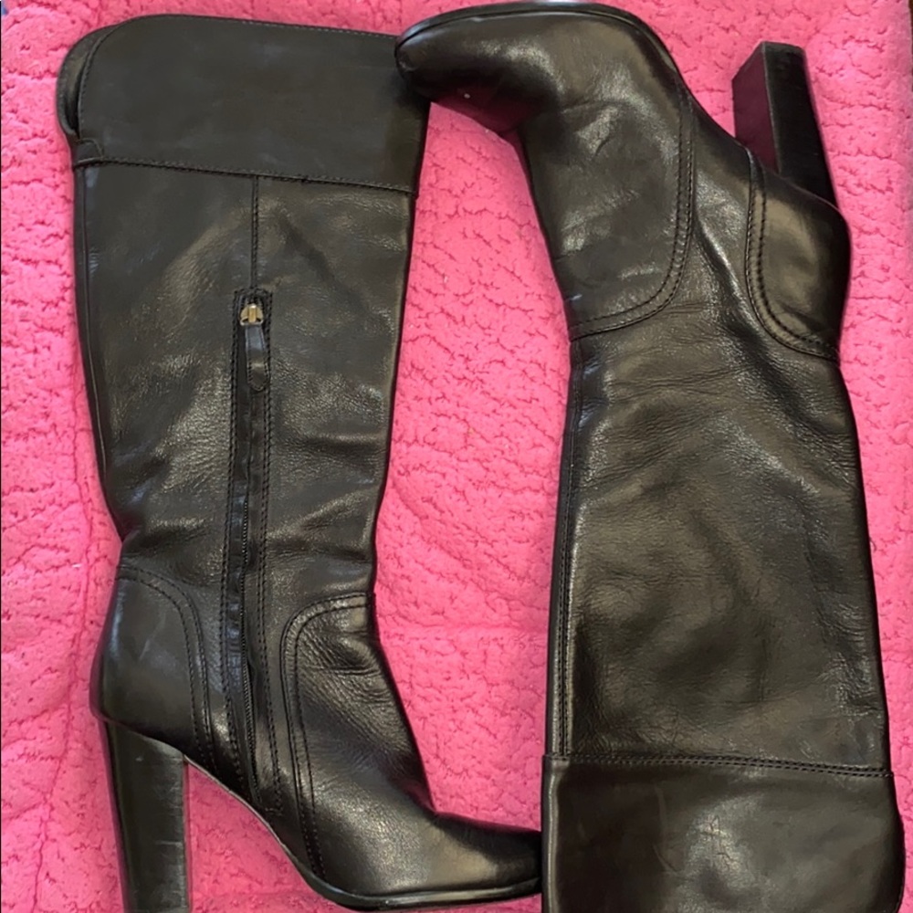 Leather boots